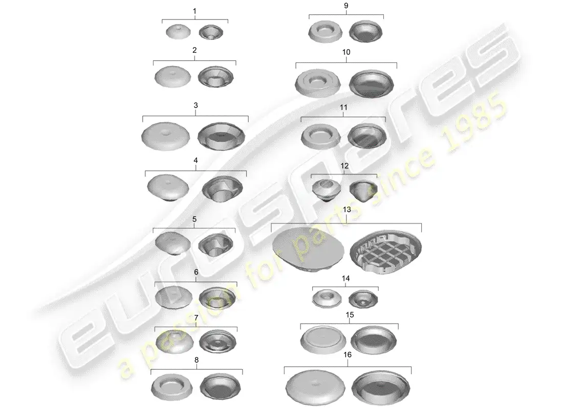 porsche 2016 (981 cayman) plug parts diagram