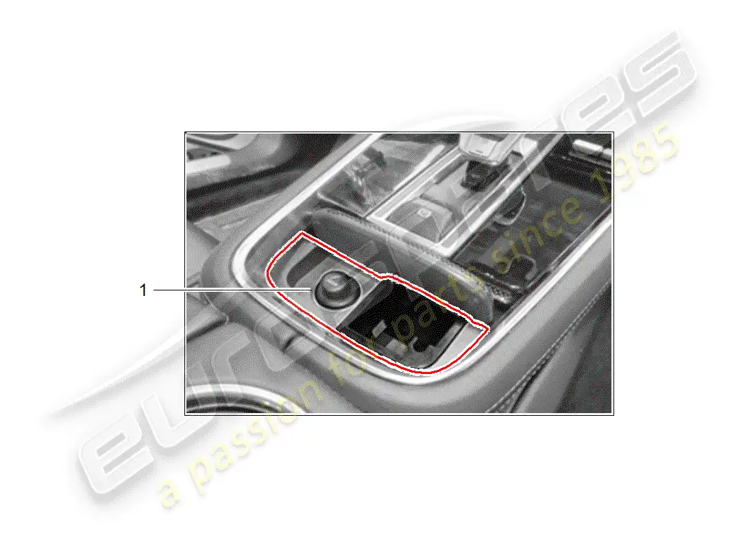porsche 2013 (tequipment panamera) smoker package parts diagram
