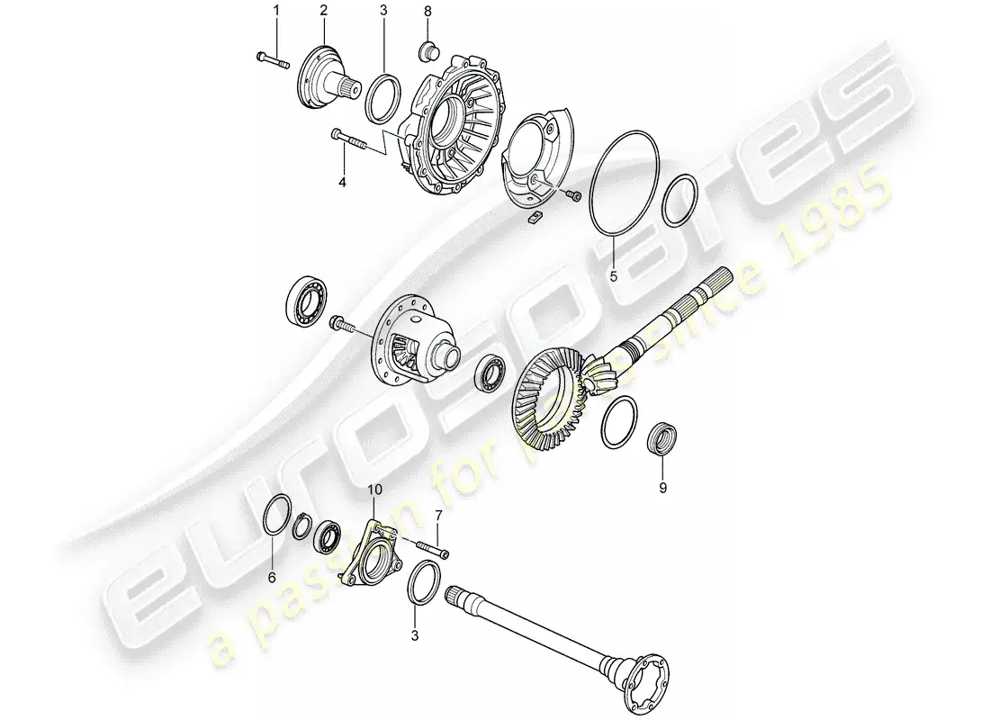 porsche 2006 (987 cayman) tiptronic parts diagram