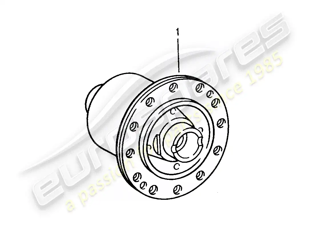 porsche 1996 (993) limited slip differential parts diagram
