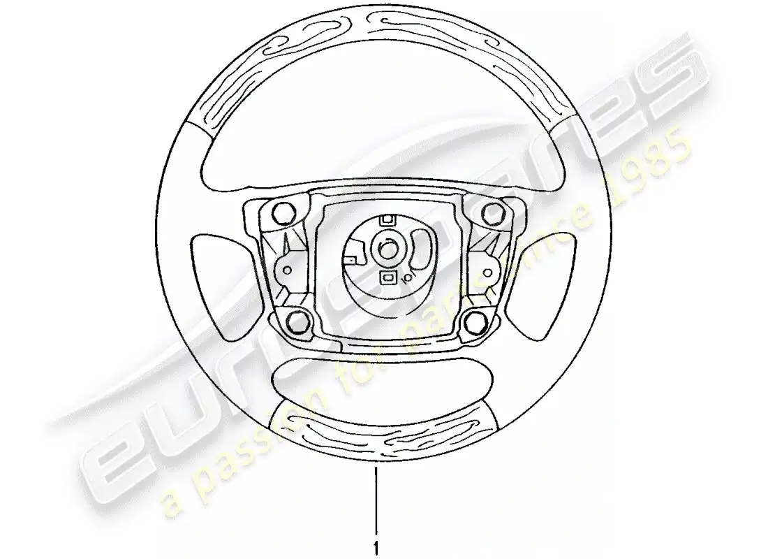 porsche 2008 (tequipment) airbag steering wheel parts diagram