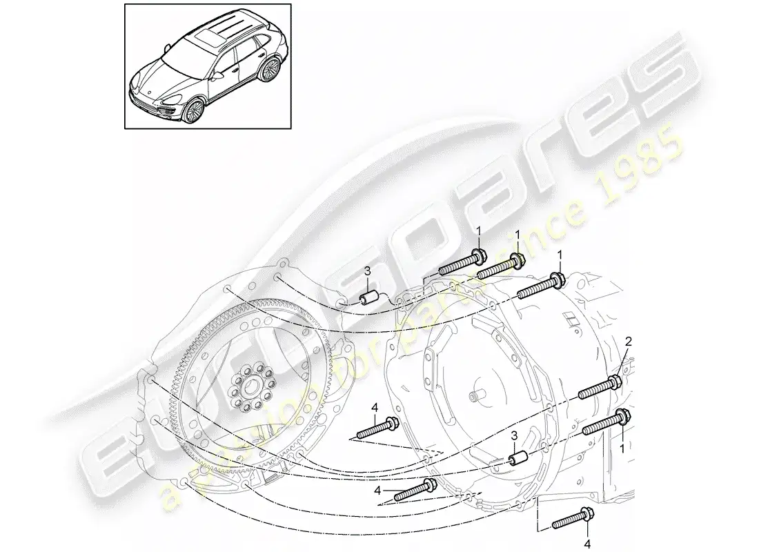 porsche 2016 (cayenne e2 92a) mounting parts for engine and parts diagram