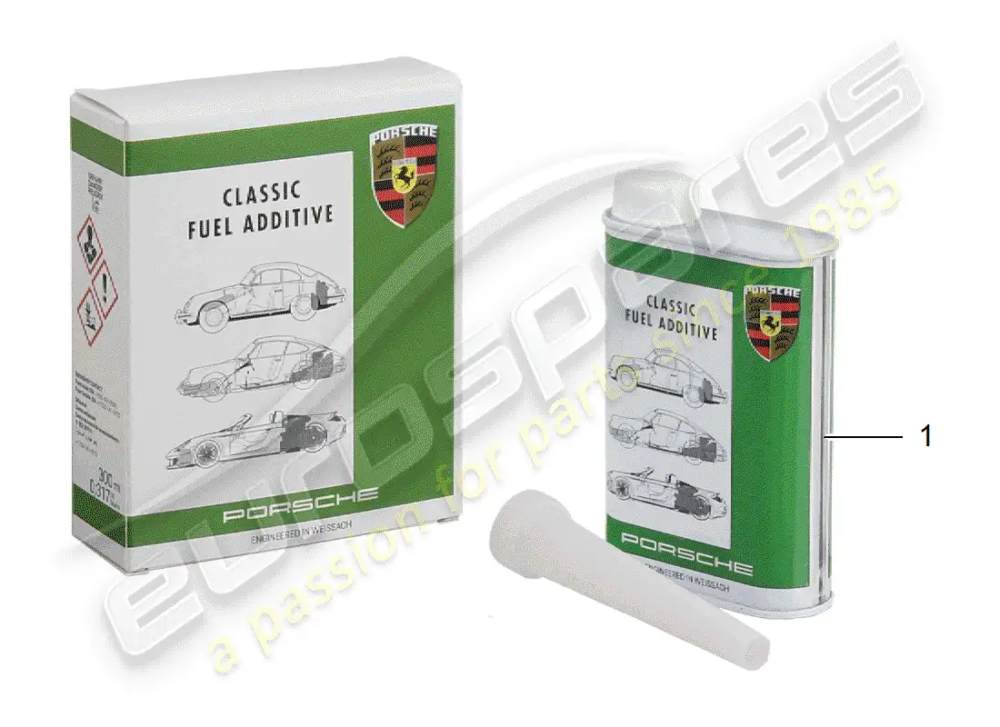 porsche 1998 (986 boxster) porsche classic - additive - for fuel parts diagram