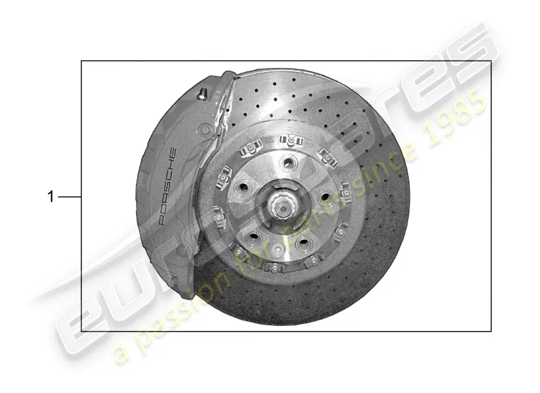 porsche 2016 (tequipment cayenne) brake parts diagram