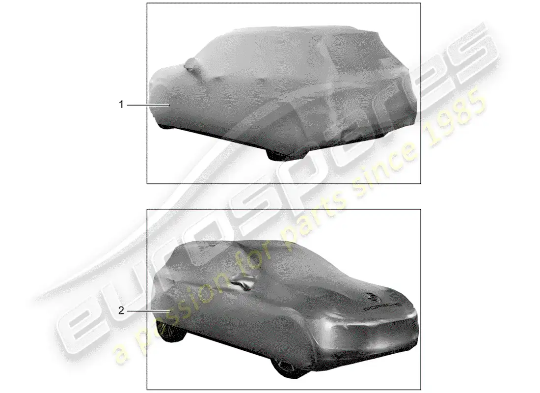 porsche 2014 (tequipment macan) cover parts diagram