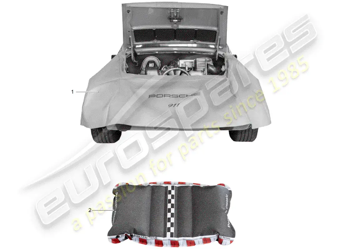 porsche 1999 (accessories) accessories - workshop equipment parts diagram