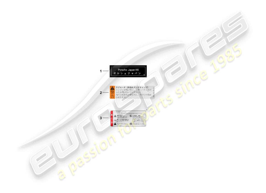porsche 2026 (992-2 gt3) notice japan part diagram