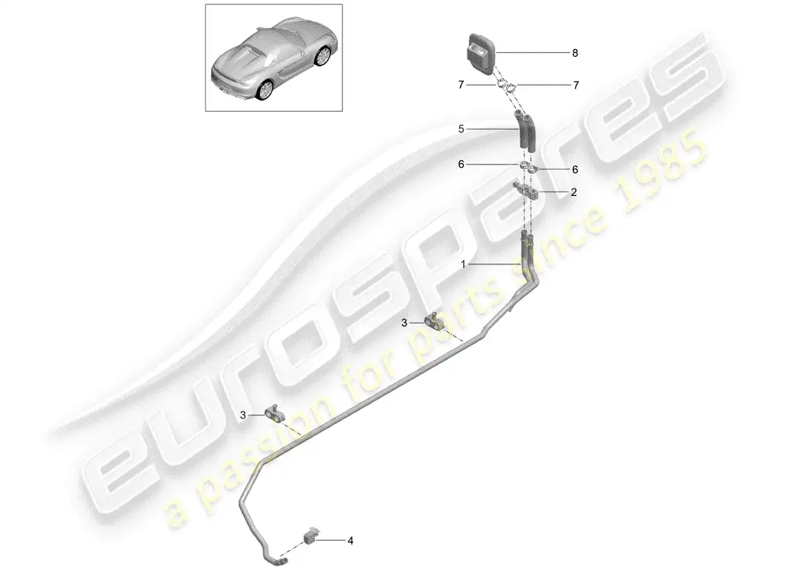 porsche 2016 (981 boxster spyder) heater parts diagram