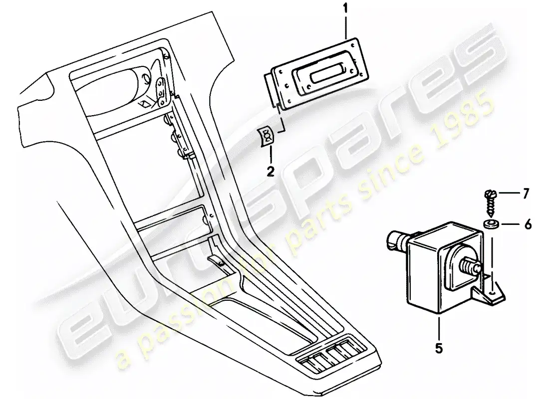 porsche 1983 (928) clock parts diagram