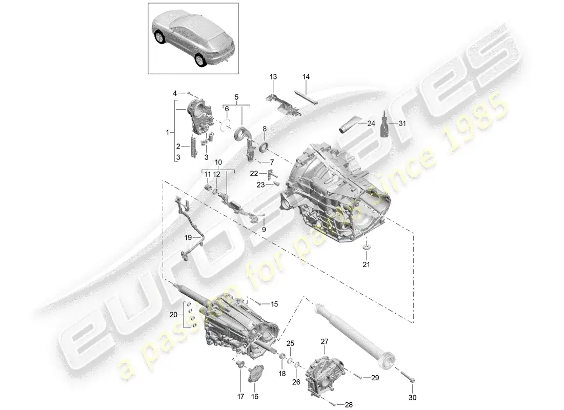 porsche 2016 (macan) oil pump parts diagram