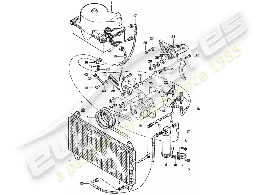 porsche 1979 (924) air conditioner - - d >> - mj 1978 parts diagram