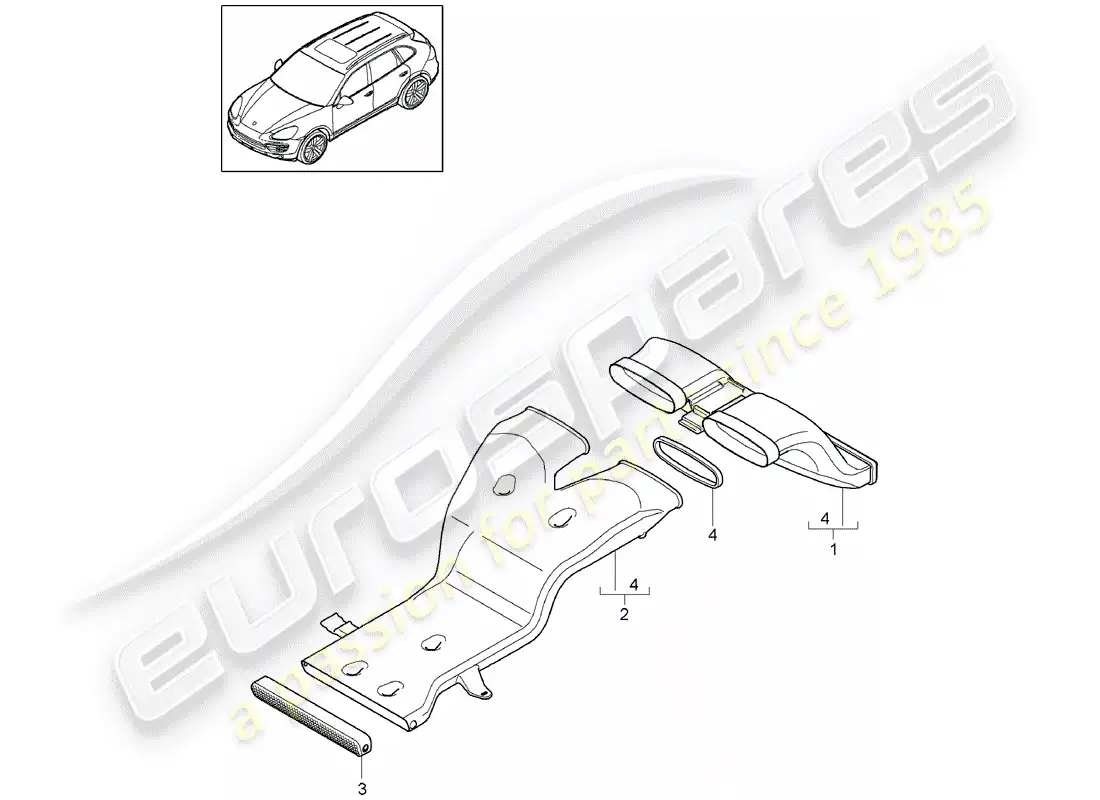 porsche 2014 (cayenne e2 92a) hybrid part diagram