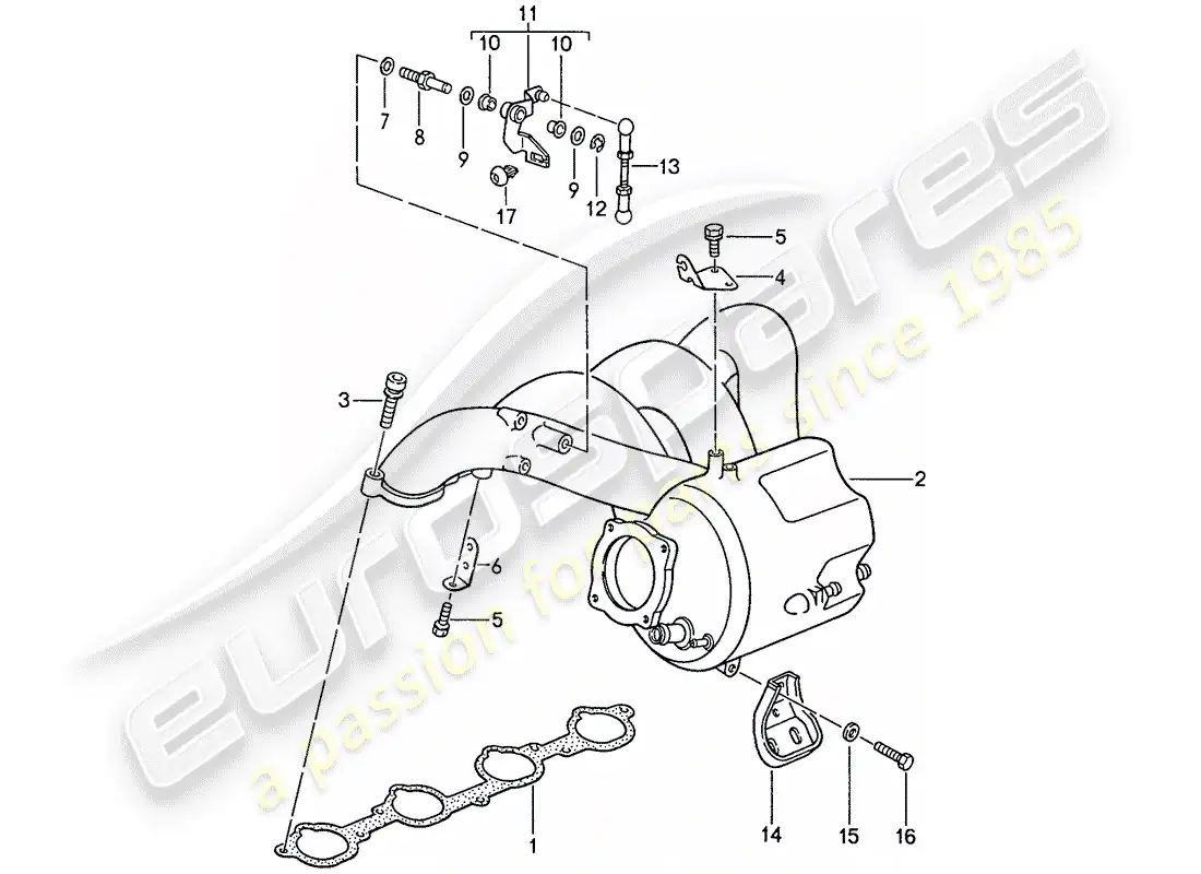 porsche 1989 (944) l-jetronic - 3 parts diagram