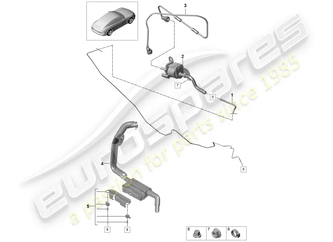 porsche 2017 (panamera 971-1) additional heater part diagram