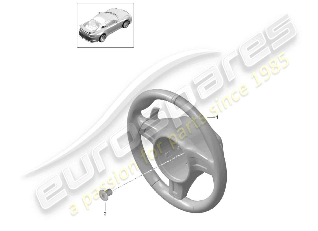 porsche 2021 (991-2 r/gt3/rs) steering wheel d >>- mj 2017 part diagram