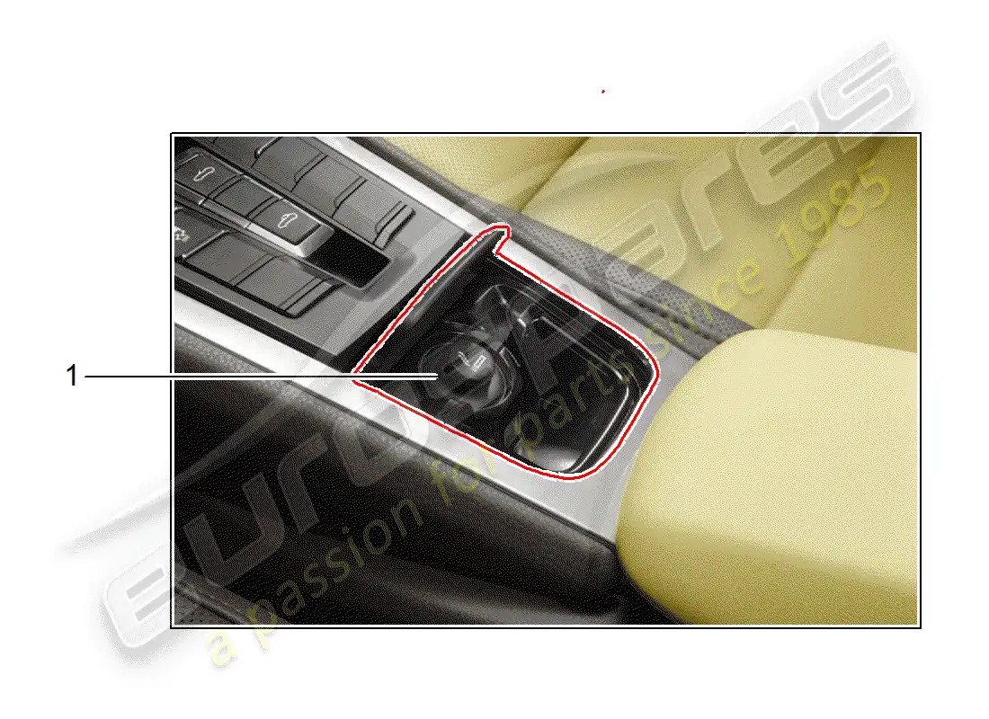 porsche 2013 (tequipment 98x/99x) smoker package parts diagram