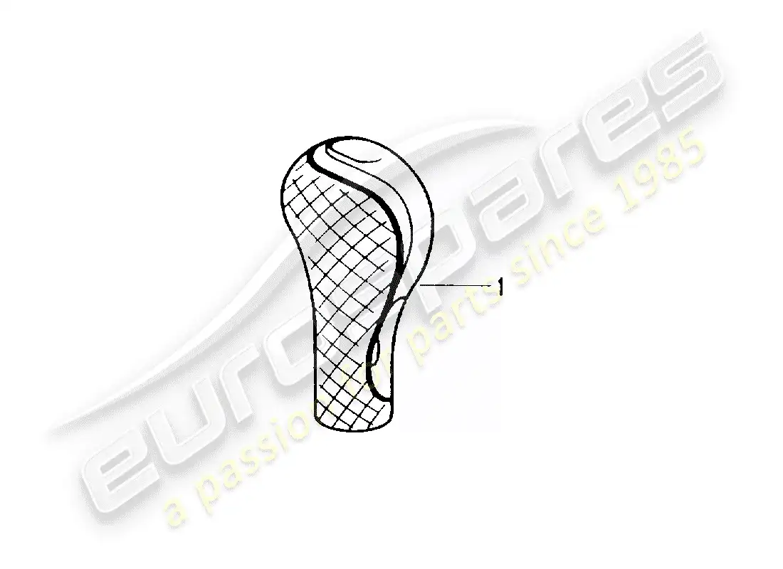 porsche 2012 (tequipment) selector lever parts diagram