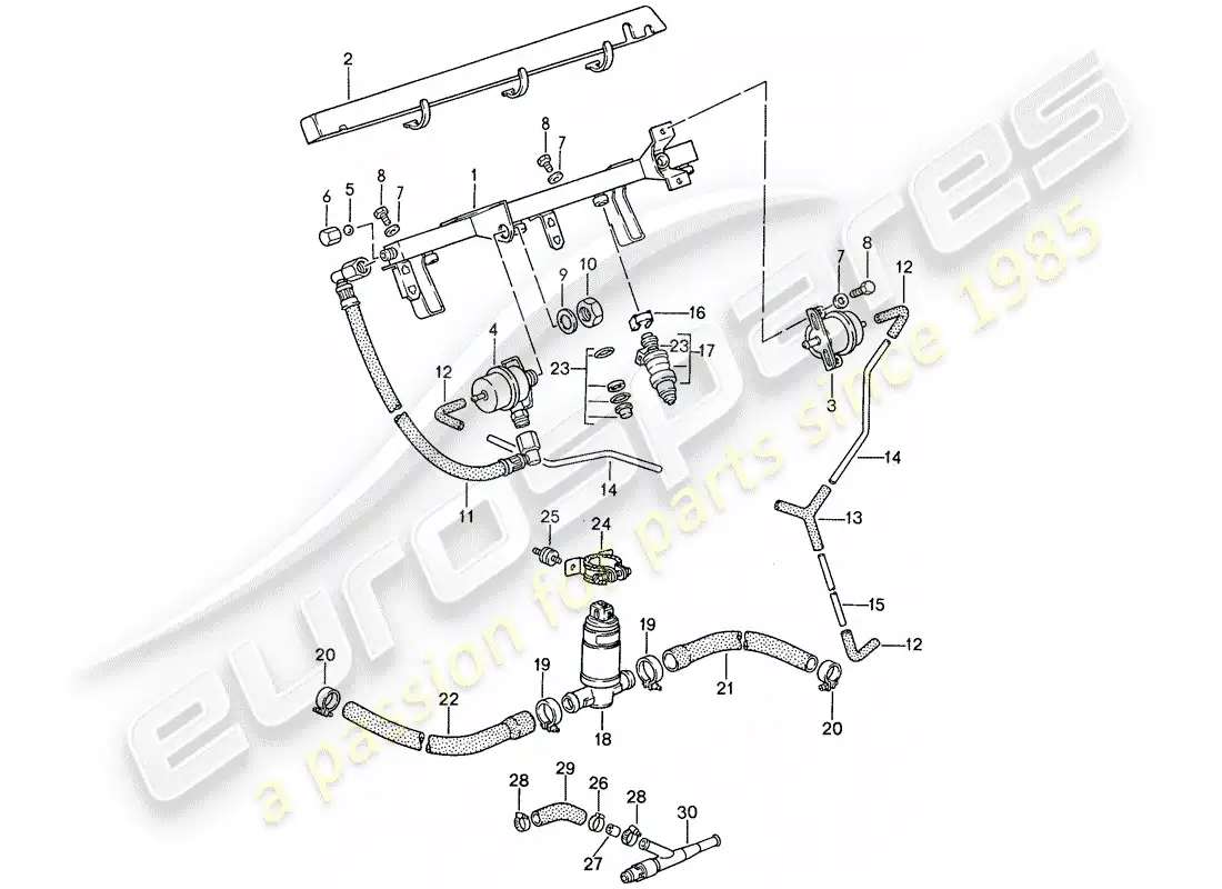 porsche 1991 (944) l-jetronic - 2 parts diagram