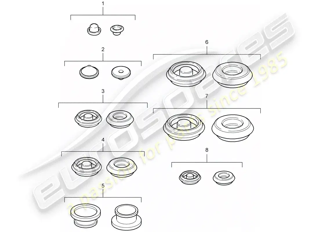 porsche 2005 (987 boxster) plug parts diagram