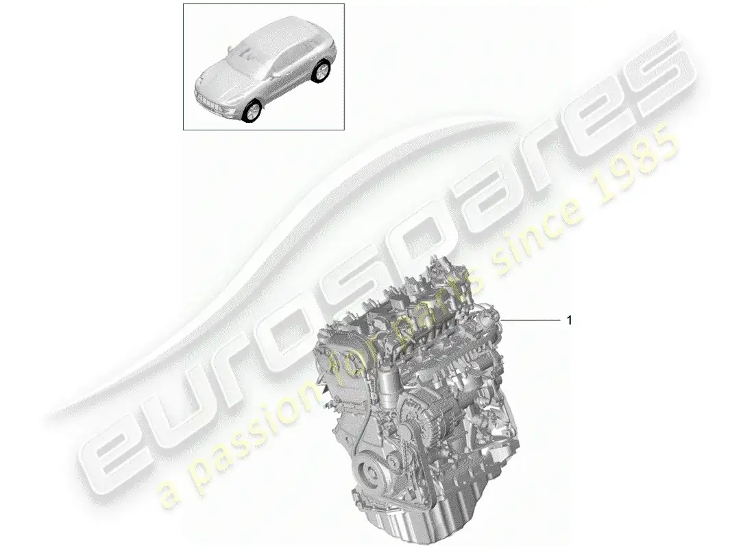 porsche 2017 (macan) replacement engine parts diagram