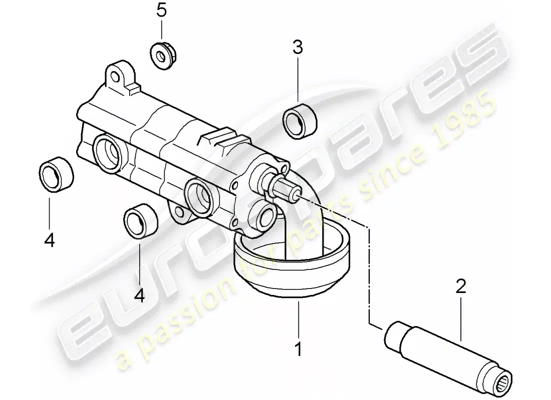 porsche 2007 (997-1 gt3) oil pump parts diagram