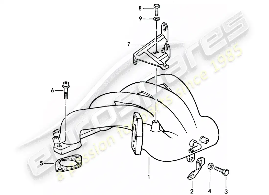 porsche 1987 (944) l-jetronic - 3 parts diagram