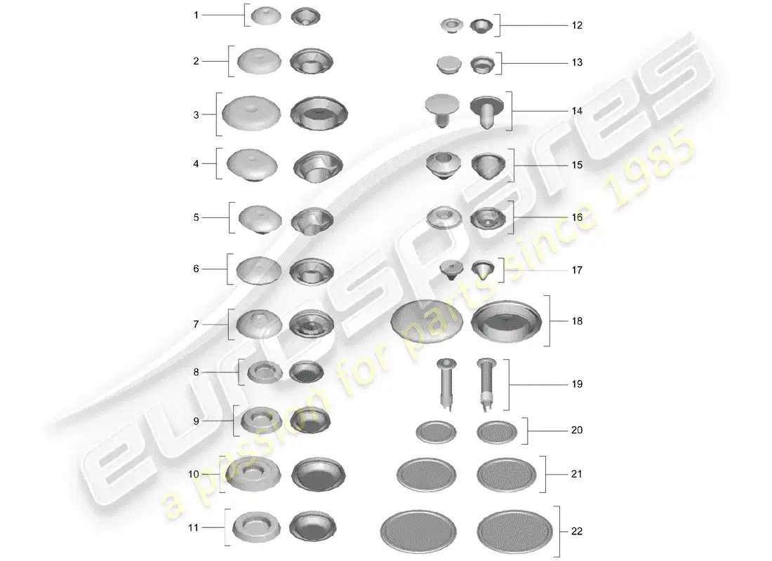 porsche 2020 (991-2) plug parts diagram