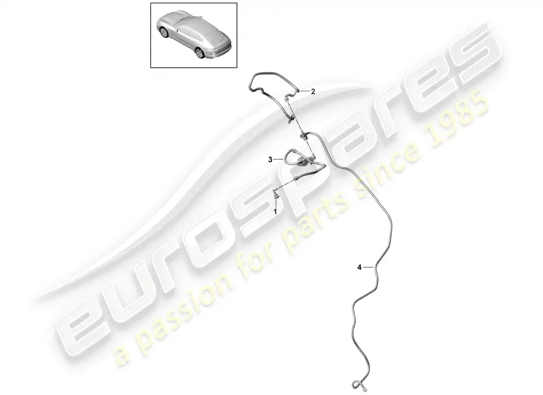 porsche 2019 (panamera 971-1) nozzle parts diagram