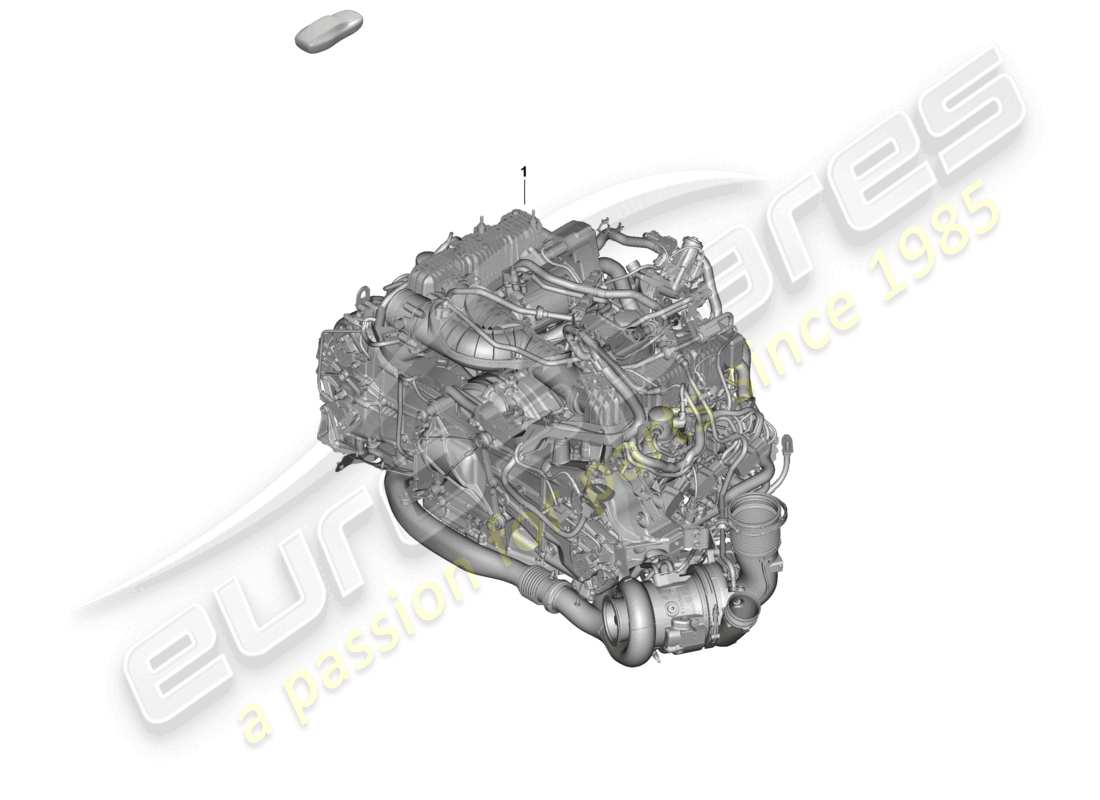 porsche 2024 (992-2) replacement engine (complete) part diagram
