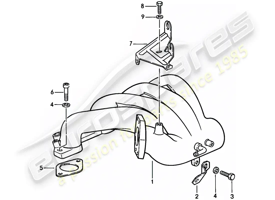 porsche 1982 (944) l-jetronic - 3 parts diagram