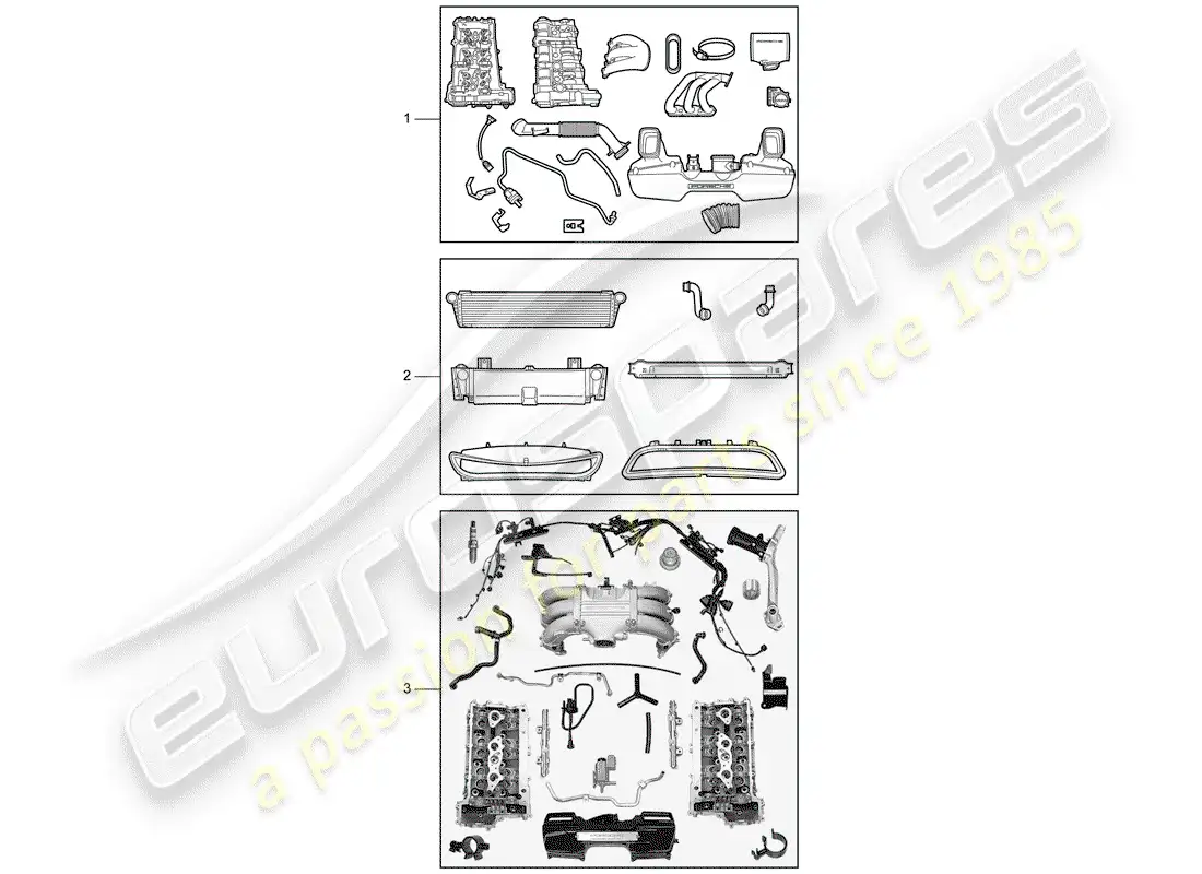 porsche 2011 (tequipment) engine parts diagram
