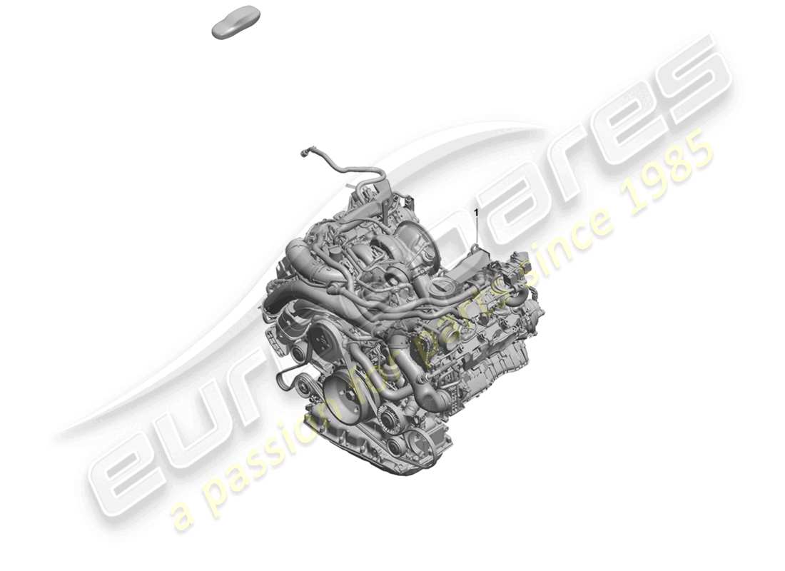 porsche 2025 (cayenne e3 pa) replacement engine (complete) part diagram