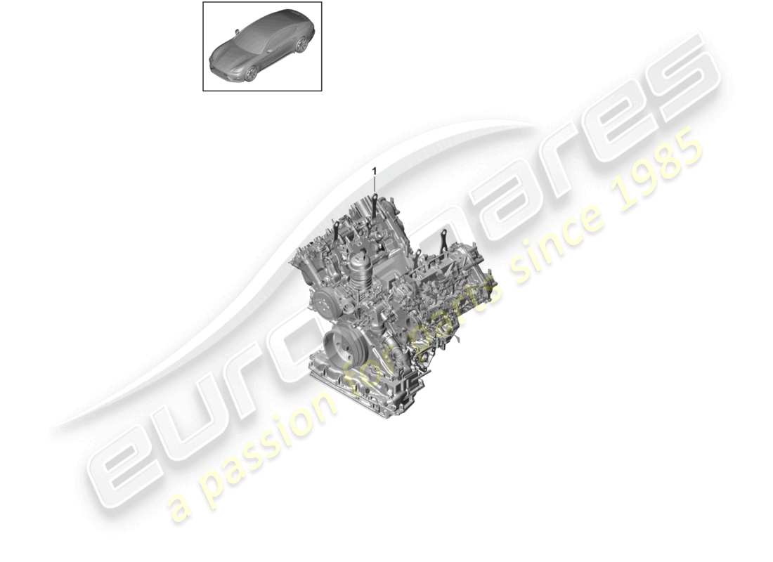 porsche 2021 (panamera 971-1) base engine part diagram