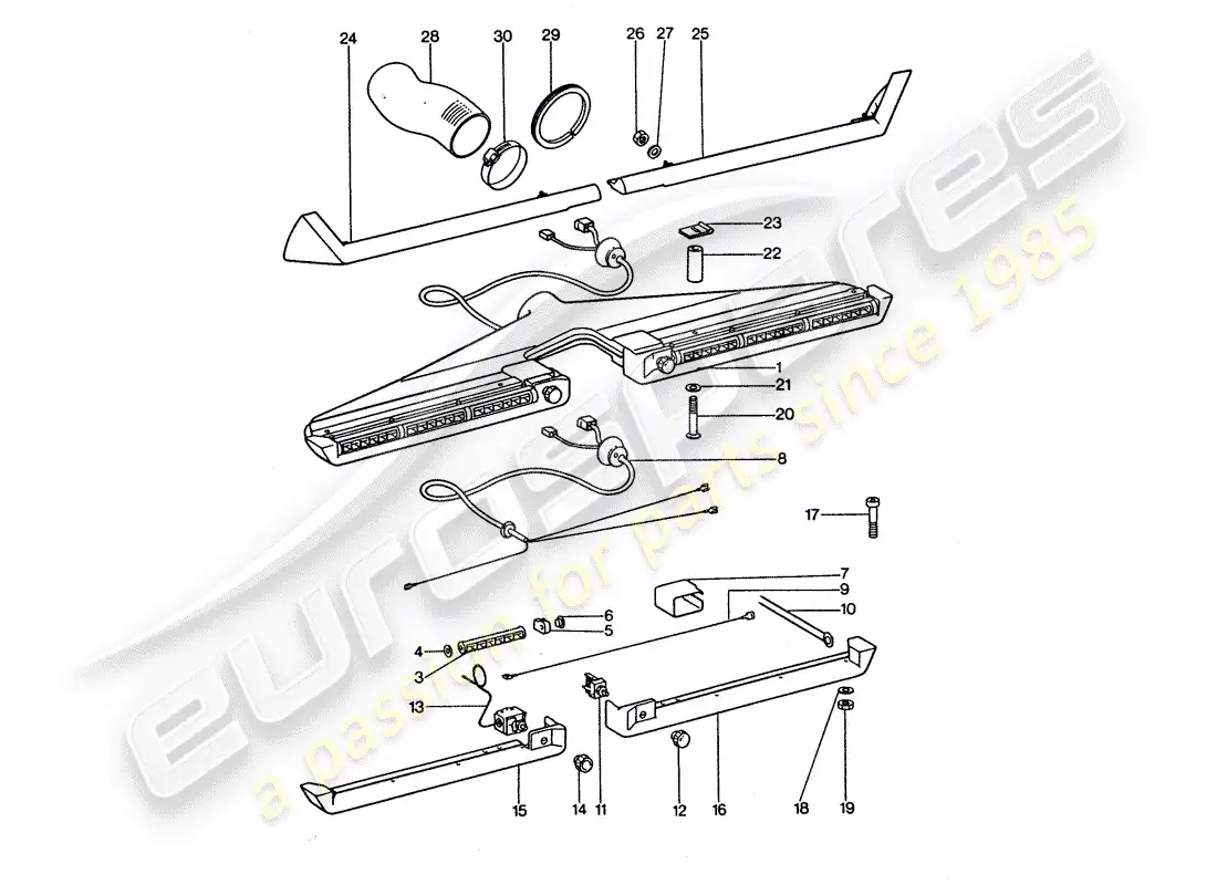 porsche 1976 (911 turbo) air conditioner - jet - accessories parts diagram