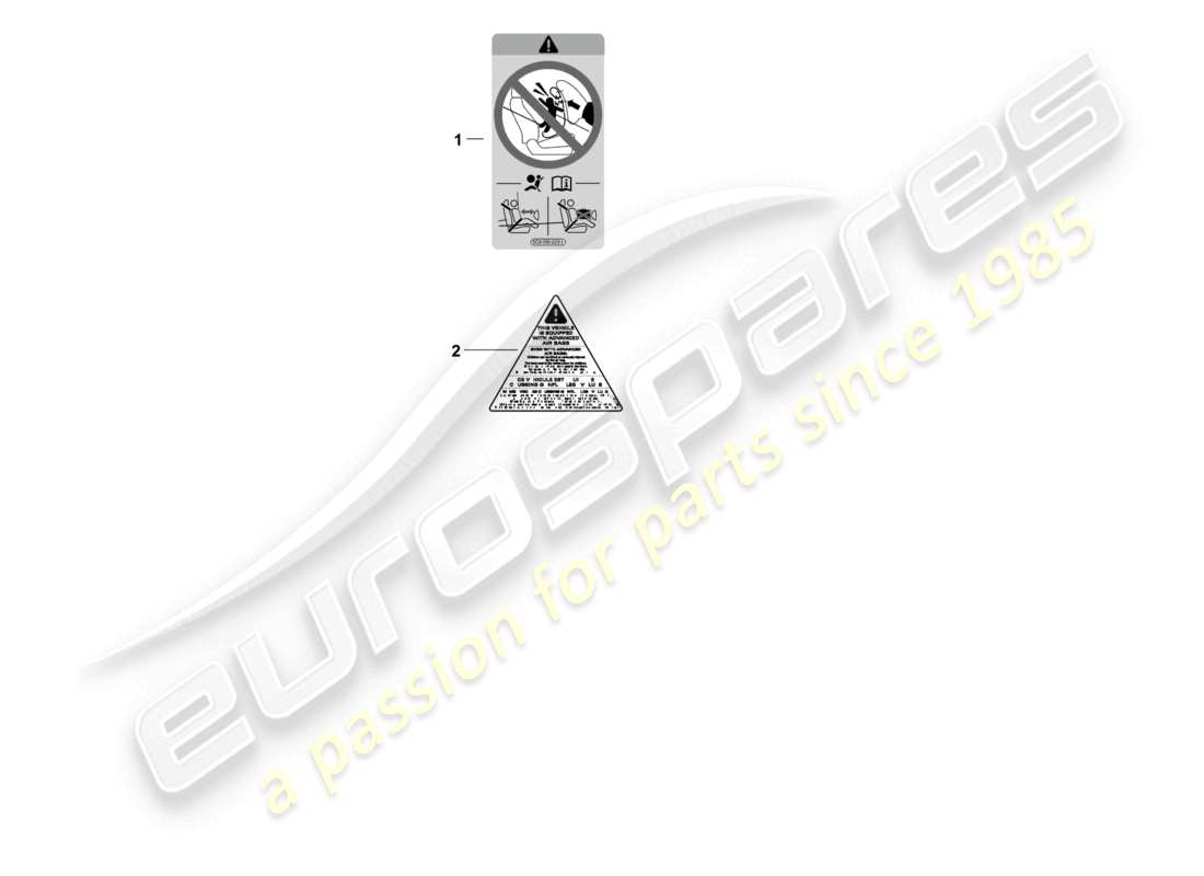 porsche 2026 (panamera 976) notice airbag part diagram