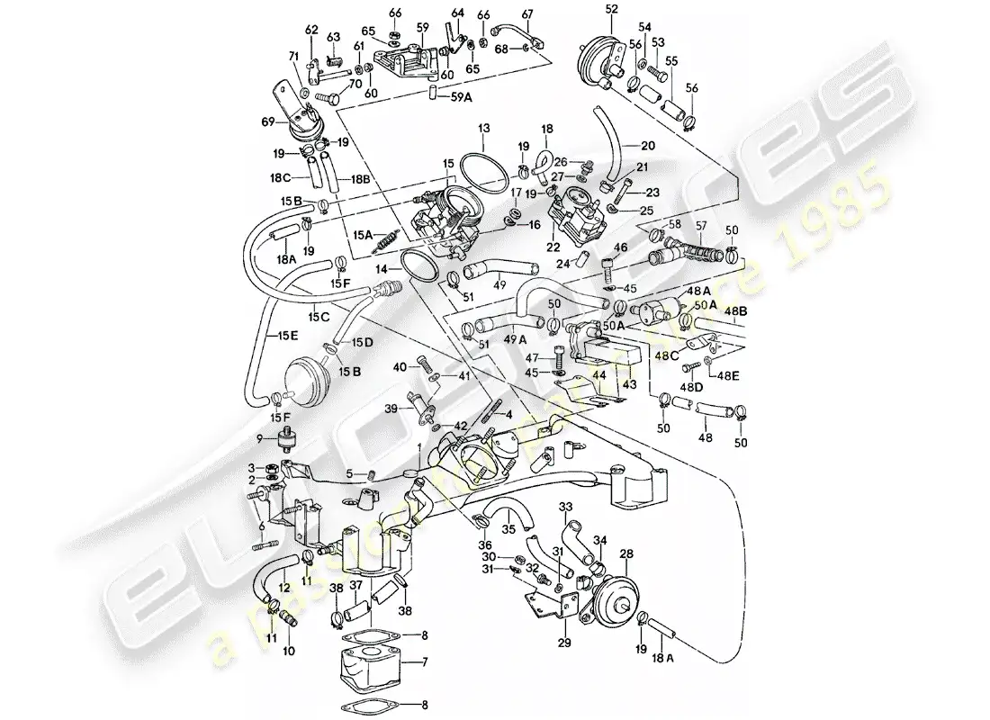 porsche 1978 (911) k-jetronic - i parts diagram
