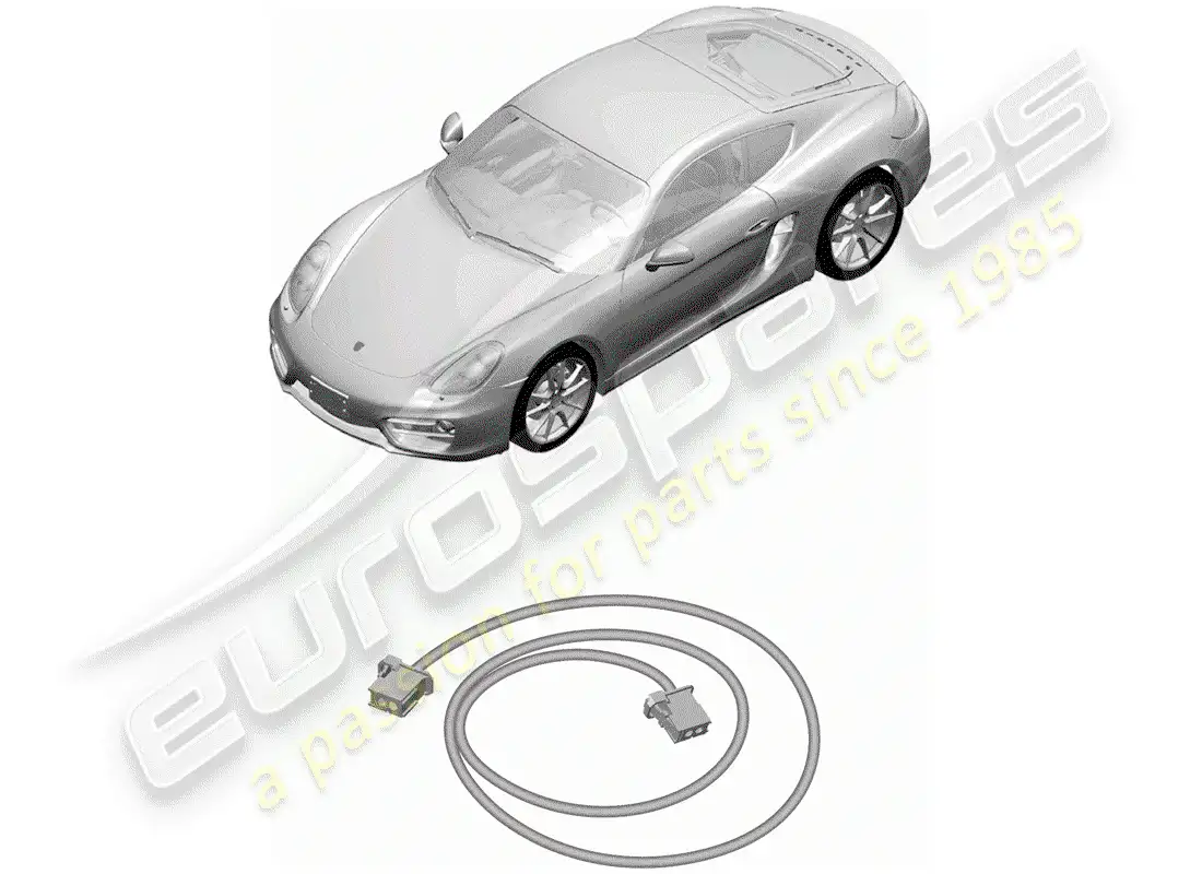 porsche 2014 (981 cayman) light fibre optic parts diagram