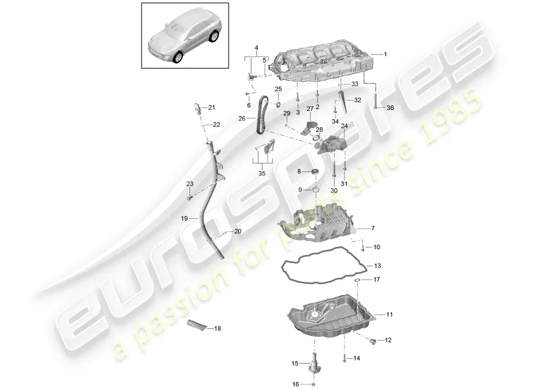 porsche 2014 (macan) intake manifold part diagram