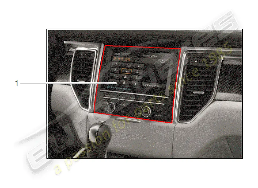 porsche 2019 (tequipment macan) installation kit parts diagram