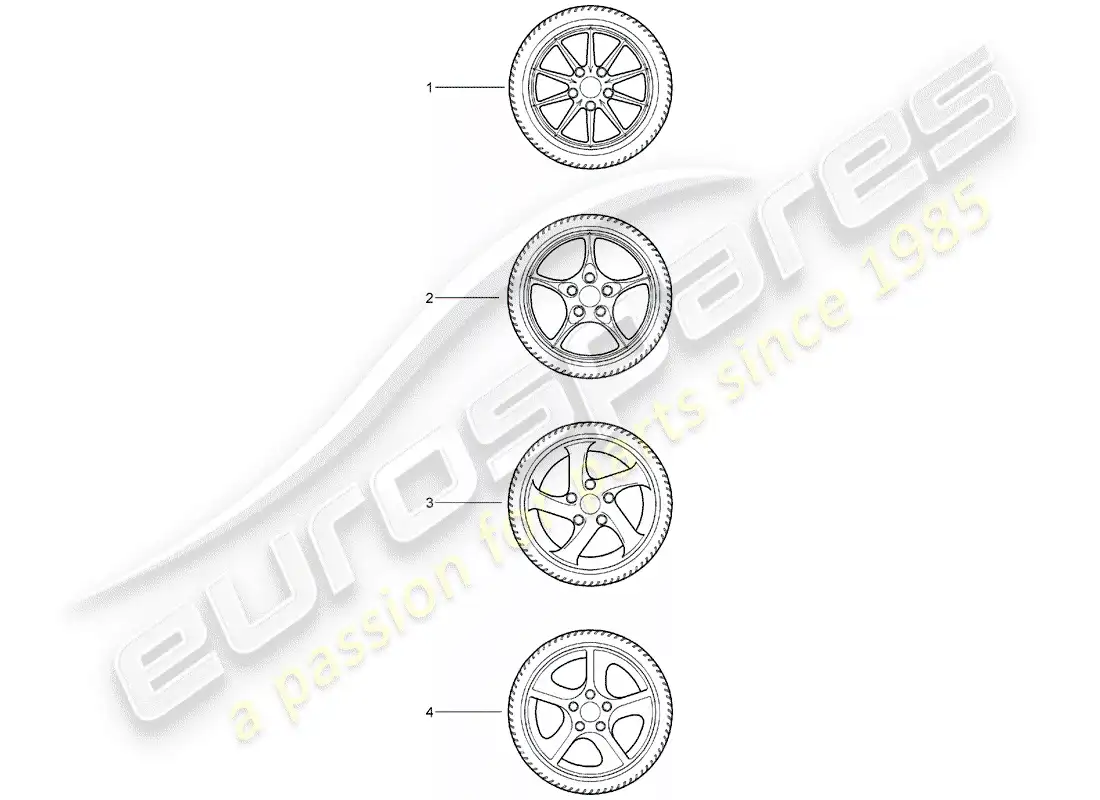 porsche 2011 (tequipment) gear wheel sets parts diagram