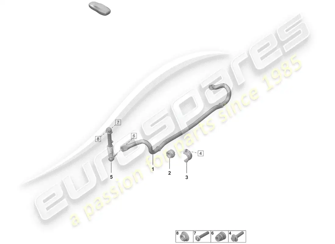 porsche 2019 (992-1) stabilizer parts diagram