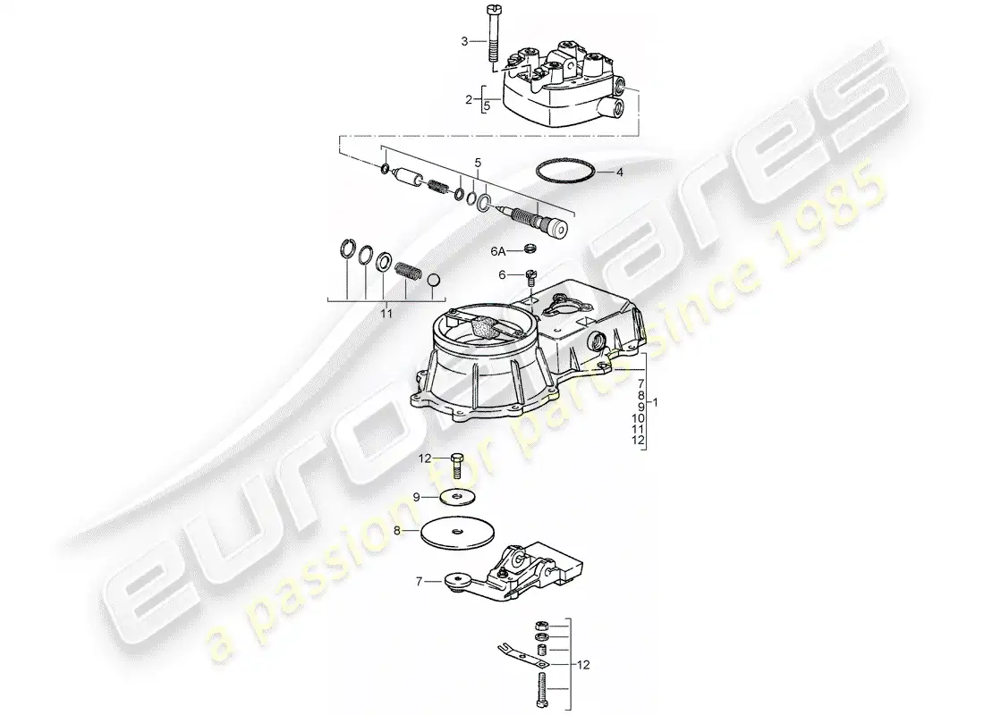 porsche 1977 (924) k-jetronic - mixture control unit parts diagram