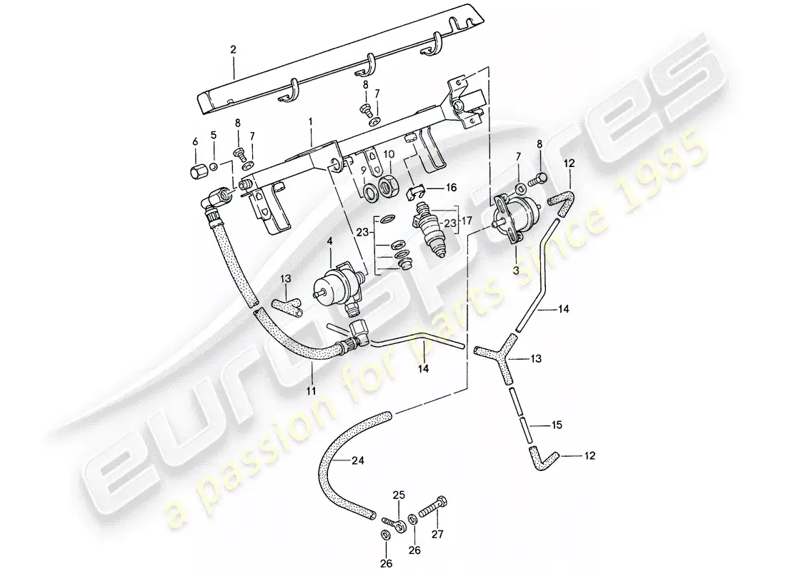 porsche 1991 (944) l-jetronic - 2 parts diagram