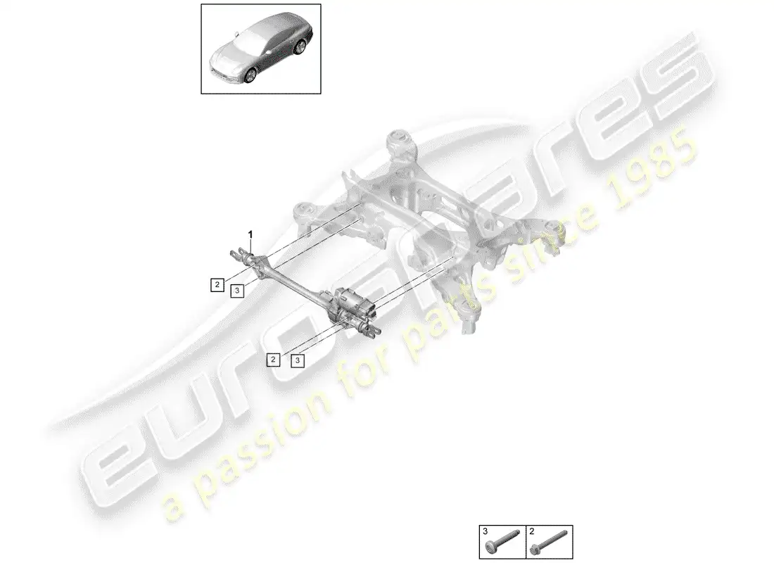 porsche 2020 (panamera 971-1) steering parts diagram