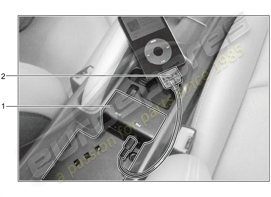 porsche 2001 (tequipment) multimedia interface parts diagram