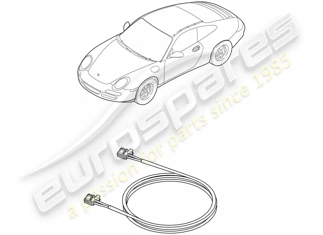 porsche 2007 (997-1) light fibre optic parts diagram