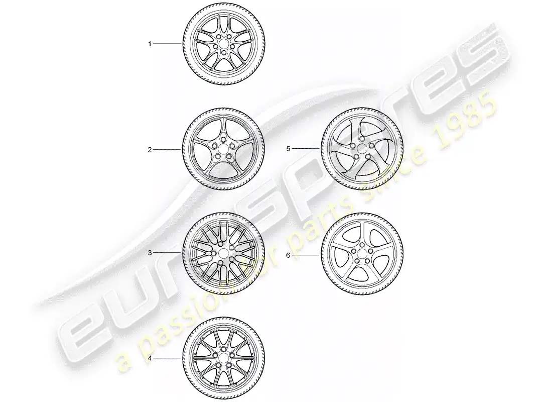 porsche 2011 (tequipment) gear wheel sets parts diagram