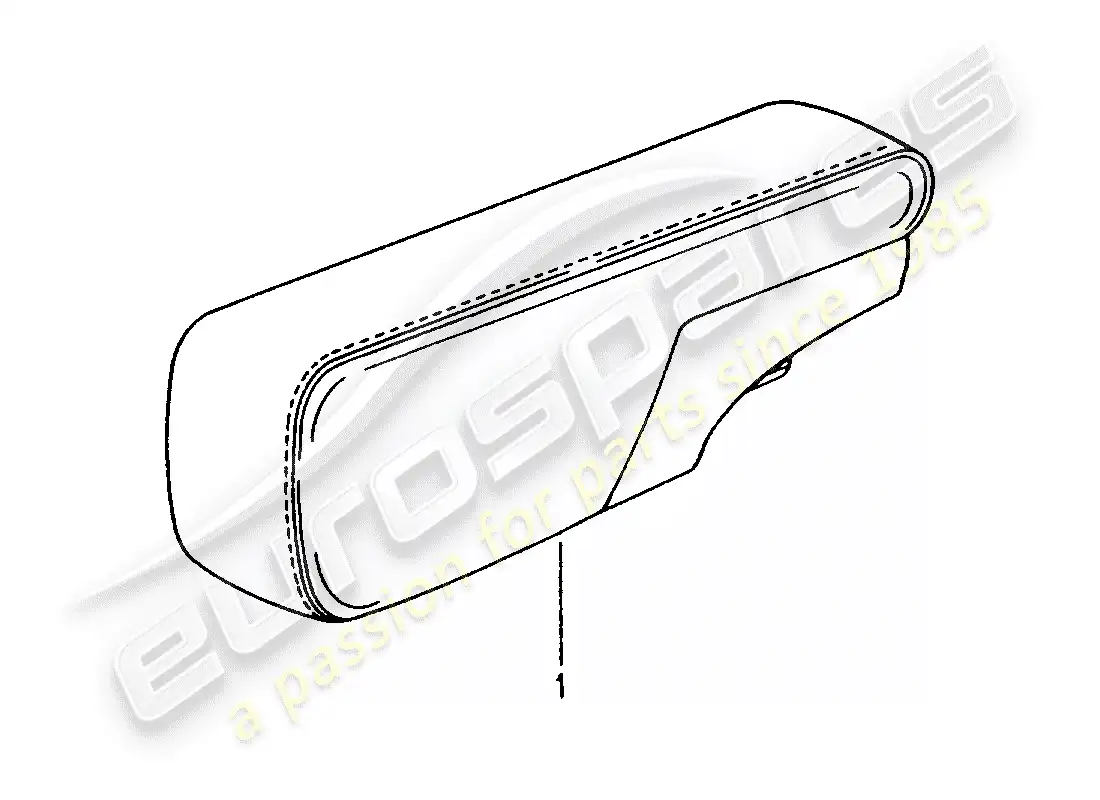 porsche 2009 (tequipment) armrest parts diagram
