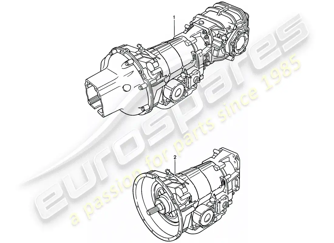porsche 1986 (928) automatic transmission - replacement transmission - d - mj 1983>> - mj 1983 parts diagram