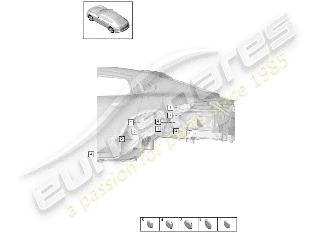 porsche 2017 (panamera 971-1) plug part diagram